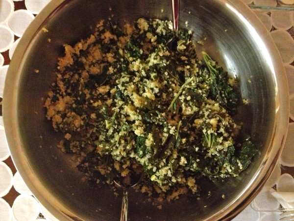 kale and quinoa pilaf