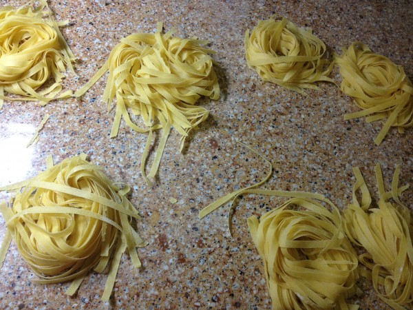homemade pasta: practicing my nests