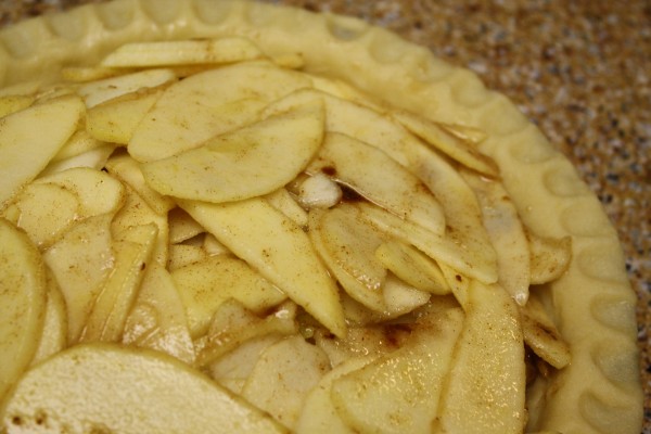 uncovered apple pie - inaugural apple pie from the kosher foodies