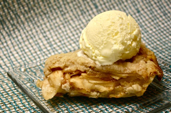 inaugural apple pie (with sour cream ice cream) from the kosher foodies