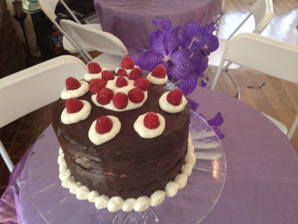 raspberry whipped cream truffle cake by the kosher foodies